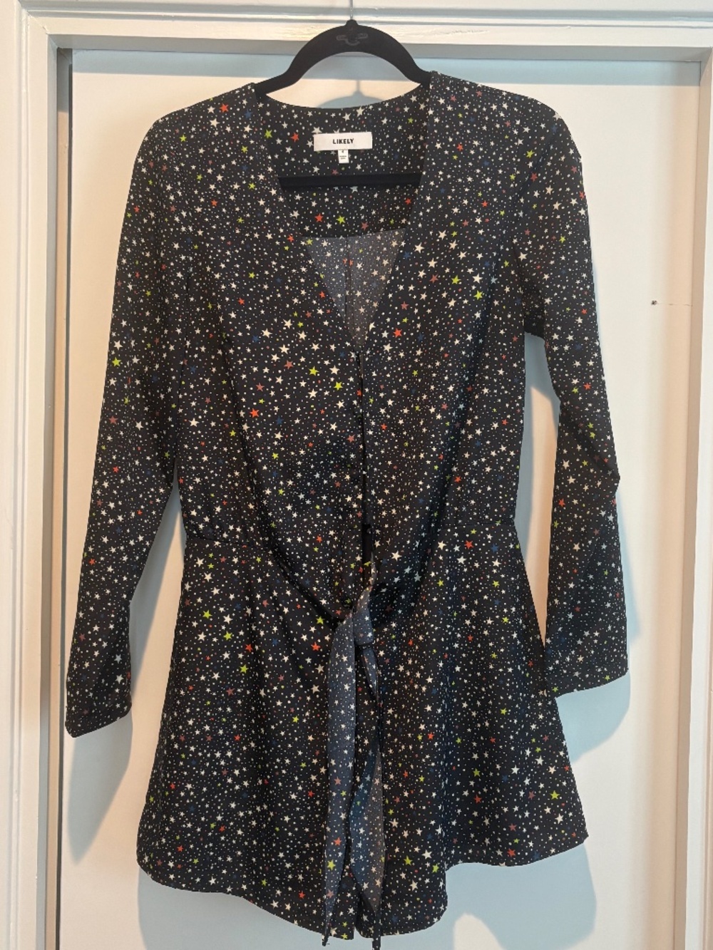 LIKELY Galaxy Ryerson Star Romper Navy Multicolor Size 4